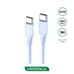 UGREEN 1 Meter 3Amp Max amp USB-C to USB-C PD Fast Charging Cable Blue – 25310 – 1 Year Warranty