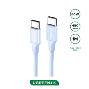 UGREEN 1 Meter 3Amp Max amp USB-C to USB-C PD Fast Charging Cable Blue – 25310 – 1 Year Warranty