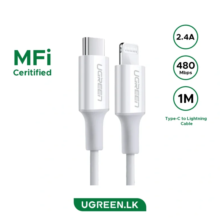 UGREEN-1-Meter-MFI-Certified-USB-to-Lightning-Alu-Case-Braided-Lightning-Cable-US199-60161-1-Year-Warranty-ugreen