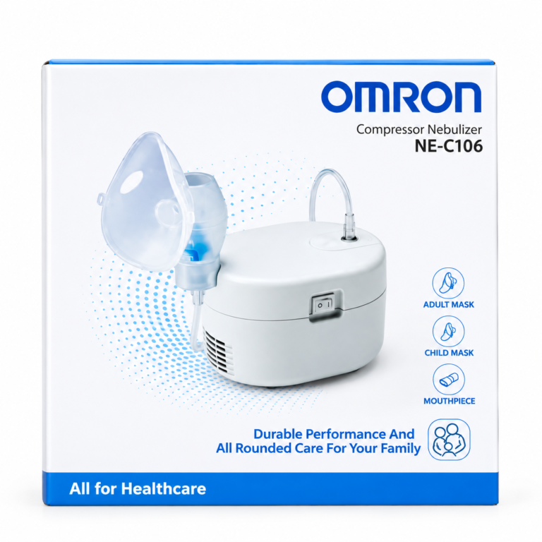OMRON Nebulizer Family Care Packaging
